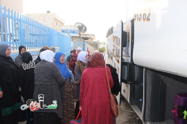  كفرقاسم : فوج الطائرة والثاني من عمرات الشتاء يغادر البلدة الى الديار الحجازية عبر مطار بن جوريون مع الاداري زهير العمشه  ابو الصراط  